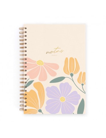 Cuaderno A4 "Flores"